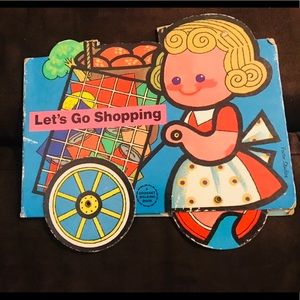 VERY Rare 1975 VTG Children’s Book LET’S GO SHOPPING